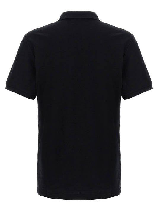 Polo Moschino de algodón negro