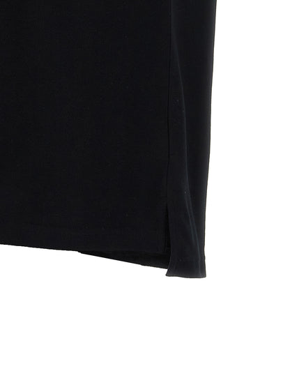 Polo Moschino en coton noir