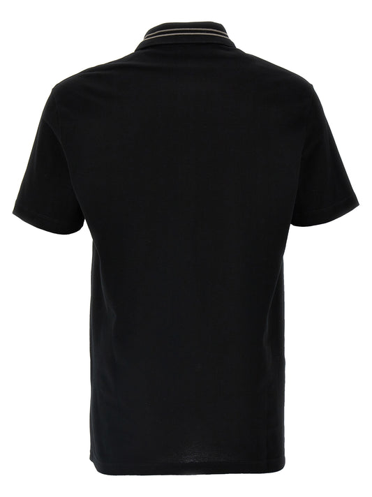 Polo Versace de algodón negro