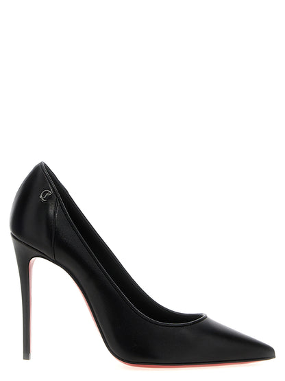 Christian Louboutin Black Napa Leather / Calf Bos Taurus High Heel Pumps