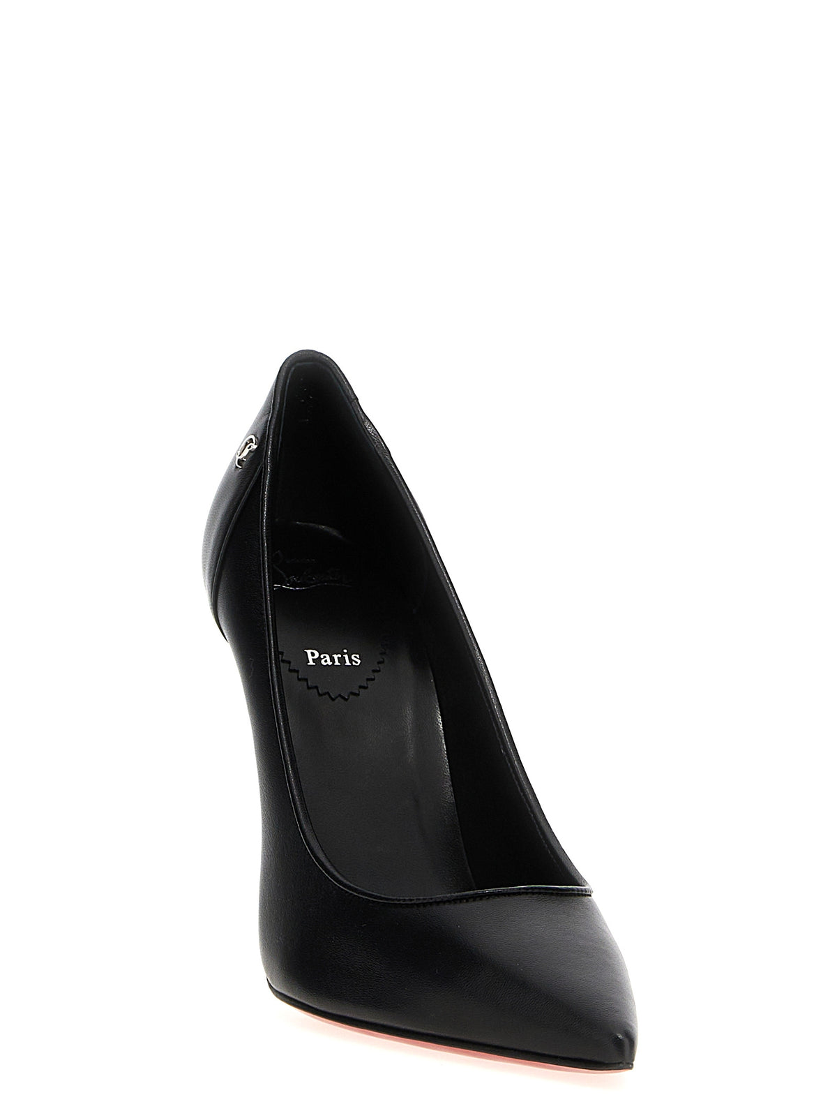Christian Louboutin Black Napa Leather / Calf Bos Taurus High Heel Pumps