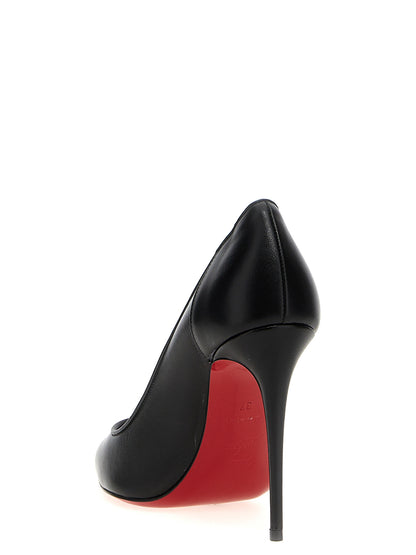 Christian Louboutin Black Napa Leather / Calf Bos Taurus High Heel Pumps