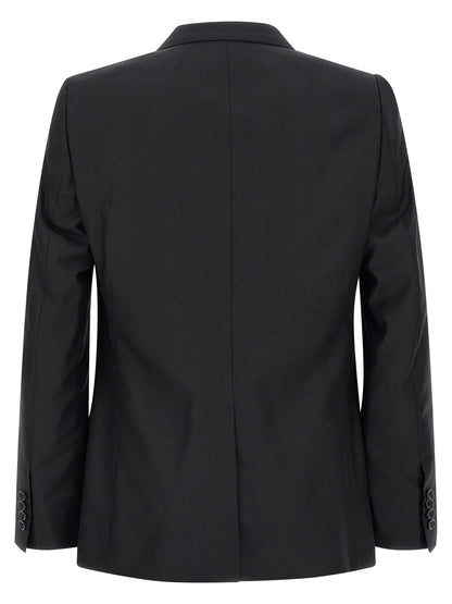 Costume deux-pièces en laine vierge noire modèle Martini Dolce & Gabbana