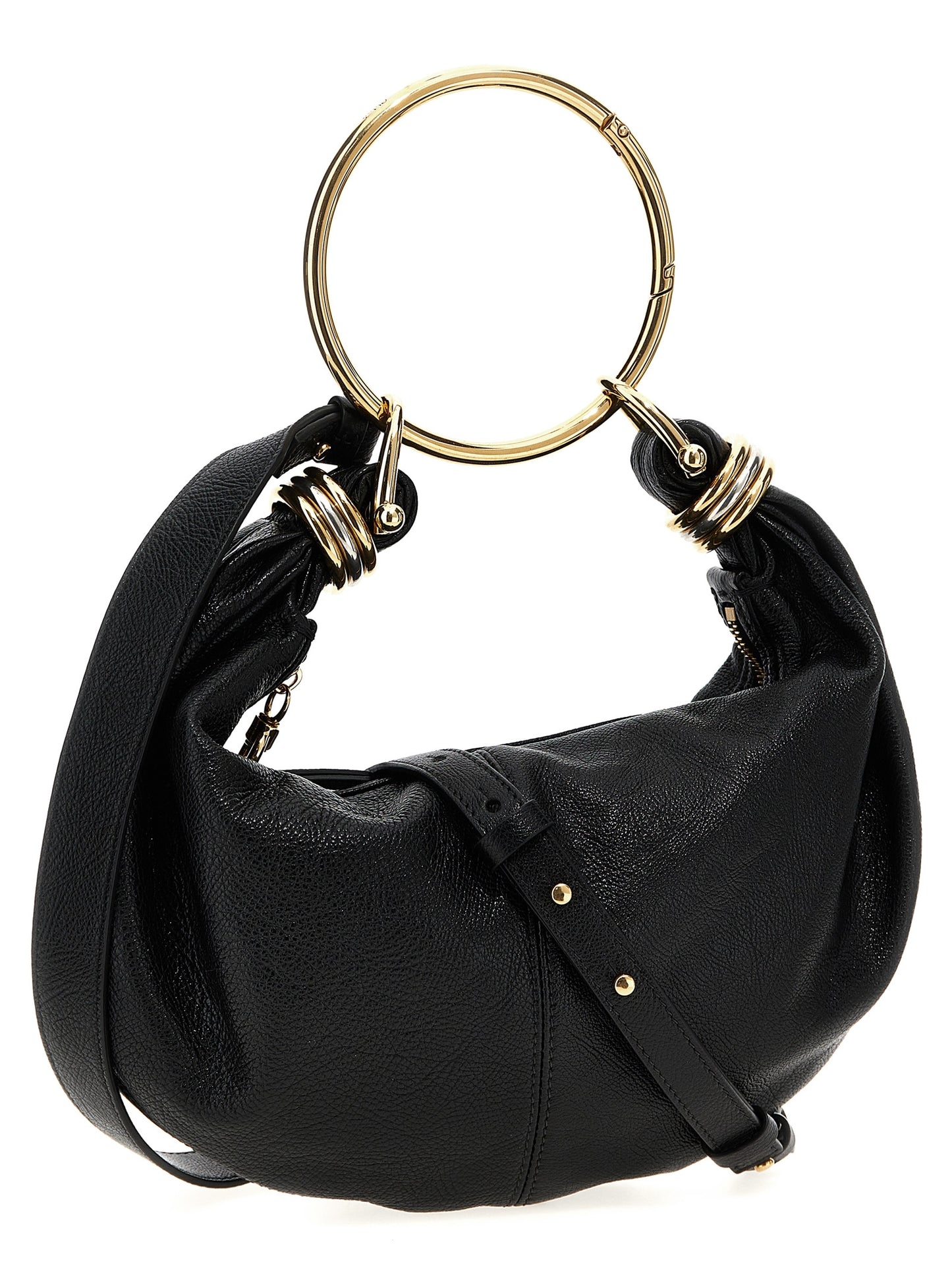 Chloé Bolso De Mano De Piel De Becerro Negro Clásico