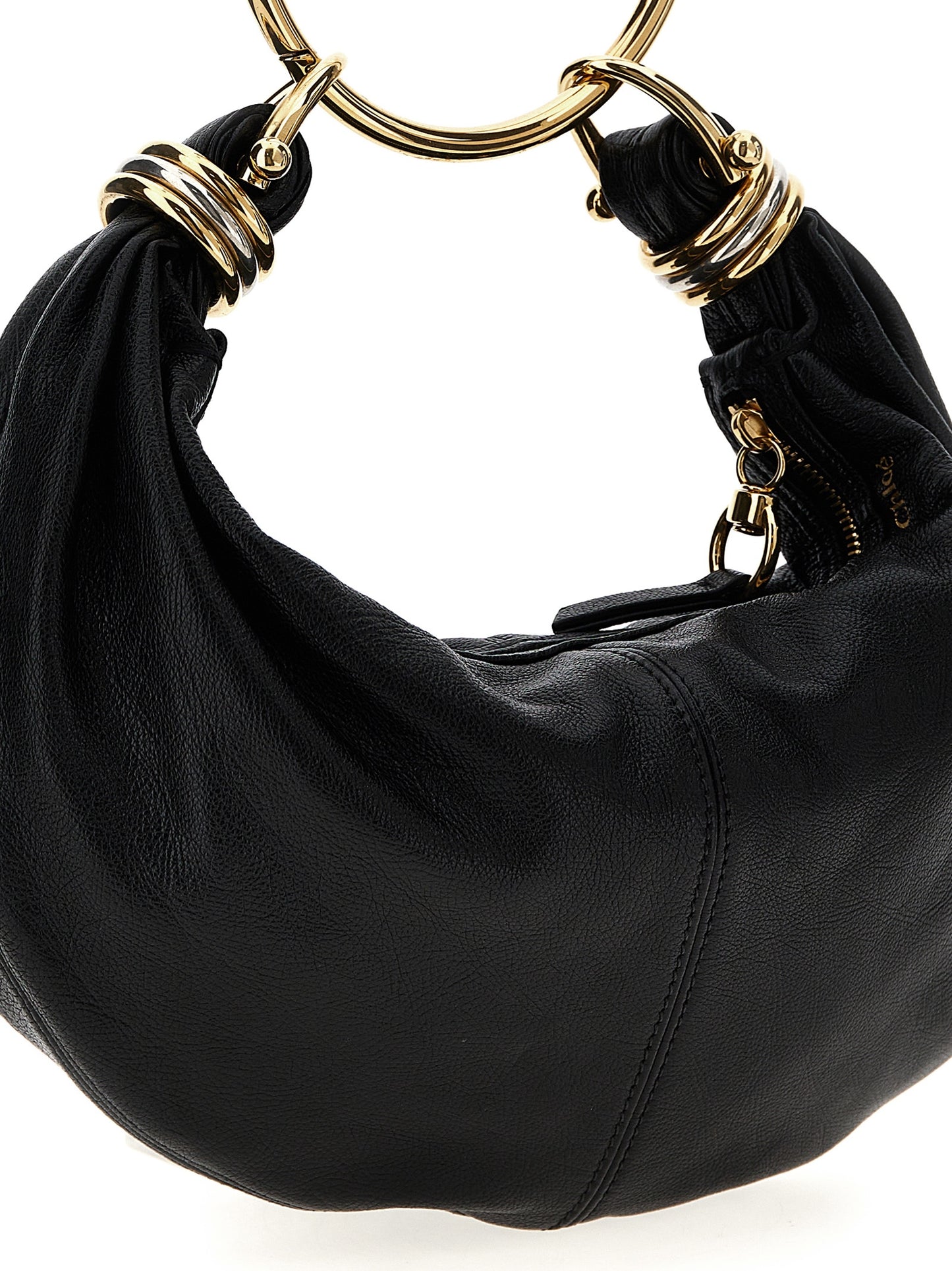 Chloé Bolso De Mano De Piel De Becerro Negro Clásico