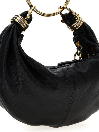 Chloé Bolso De Mano De Piel De Becerro Negro Clásico