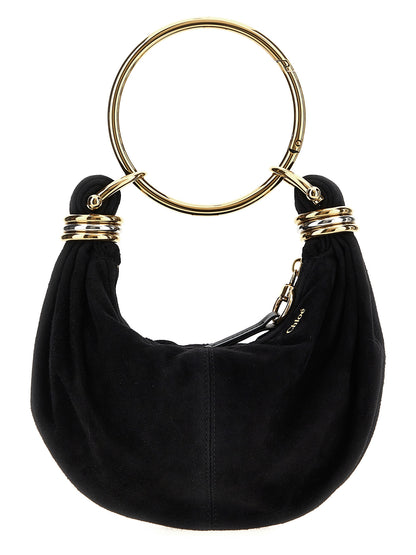 Chloé Black Goatskin Bracelet Hobo Mini Bag