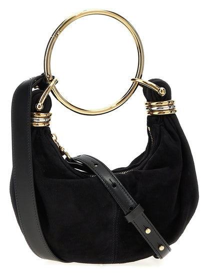 Chloé Black Goatskin Bracelet Hobo Mini Bag