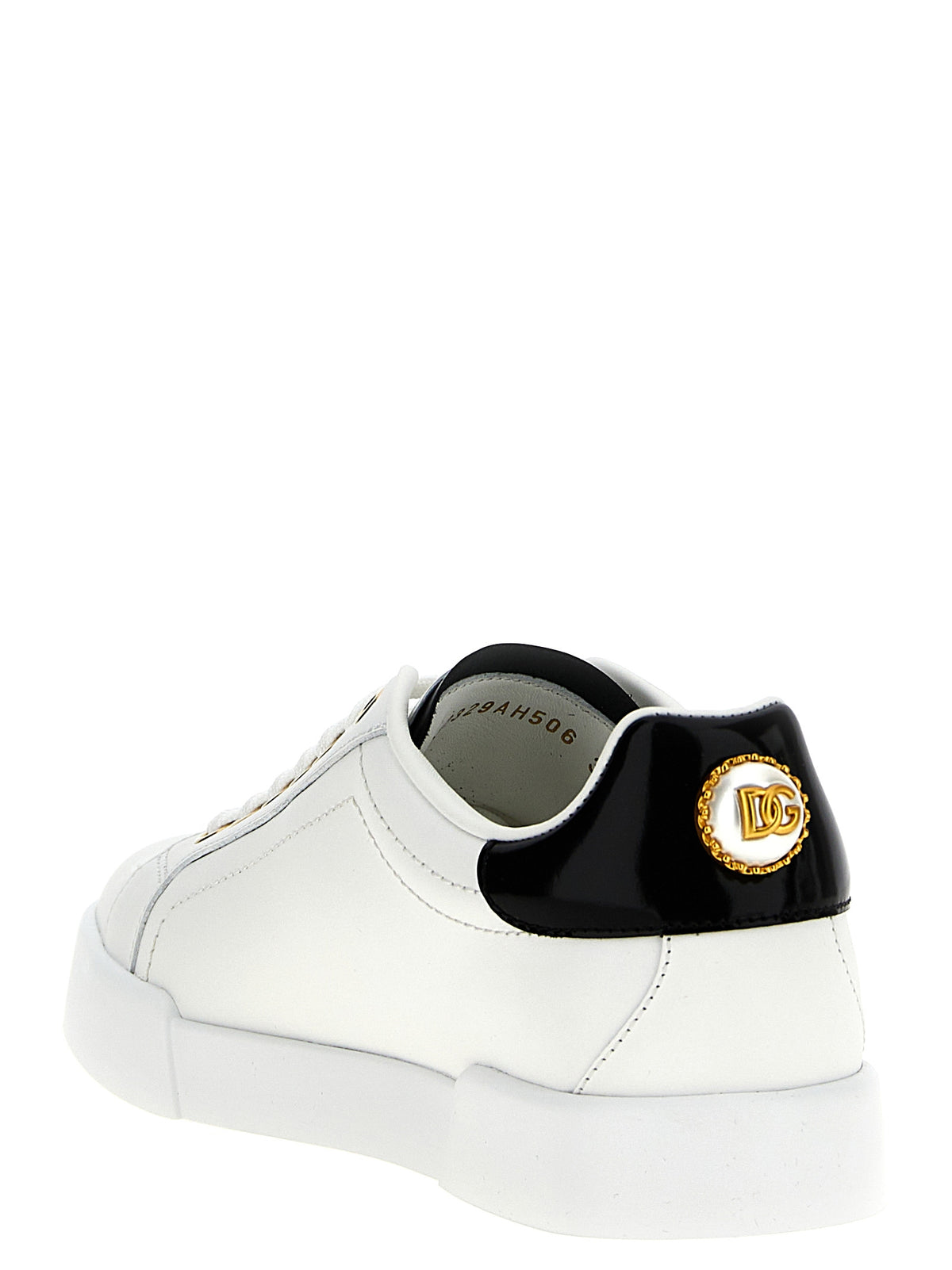 Dolce & Gabbana Bicolor Calfskin Low-Top Sneakers