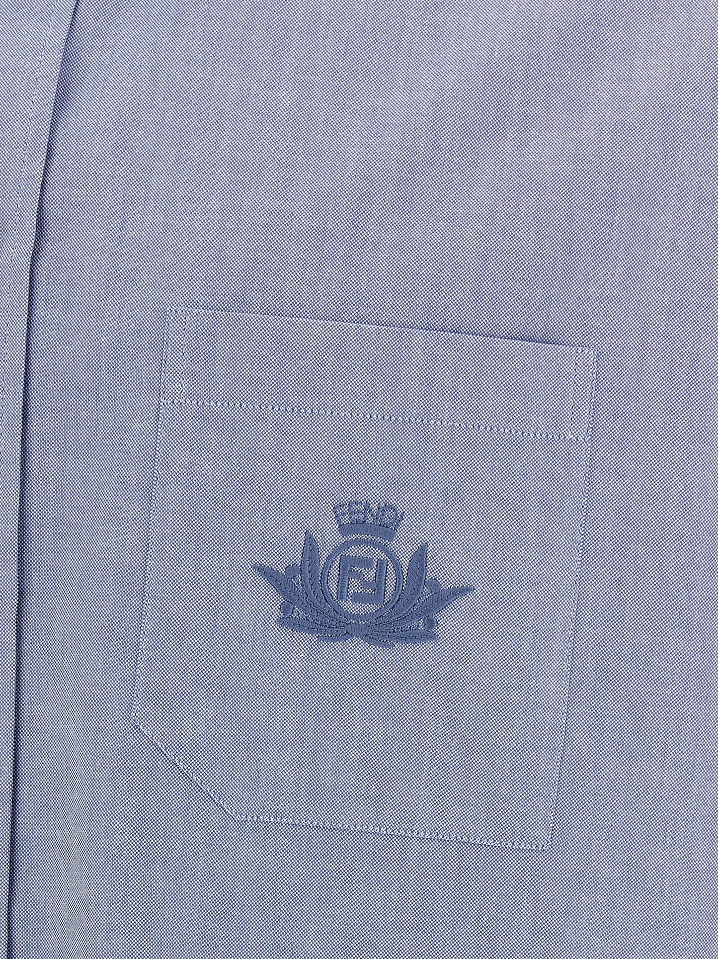 Blusa Fendi de algodón azul
