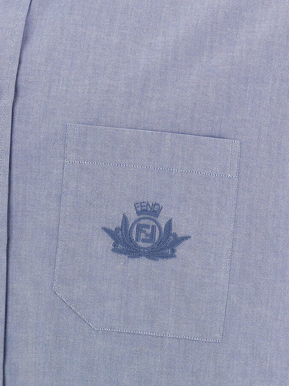 Blusa Fendi de algodón azul