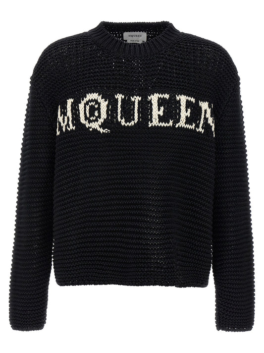 Alexander McQueen Cárdigan De Algodón En Tono Bicolor