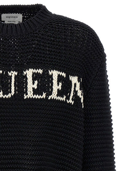 Alexander McQueen Gilet En Coton Bicolore