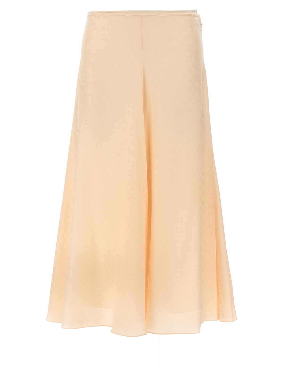 Falda Midi De Seda Multicolor Fendi Vestir Elegante