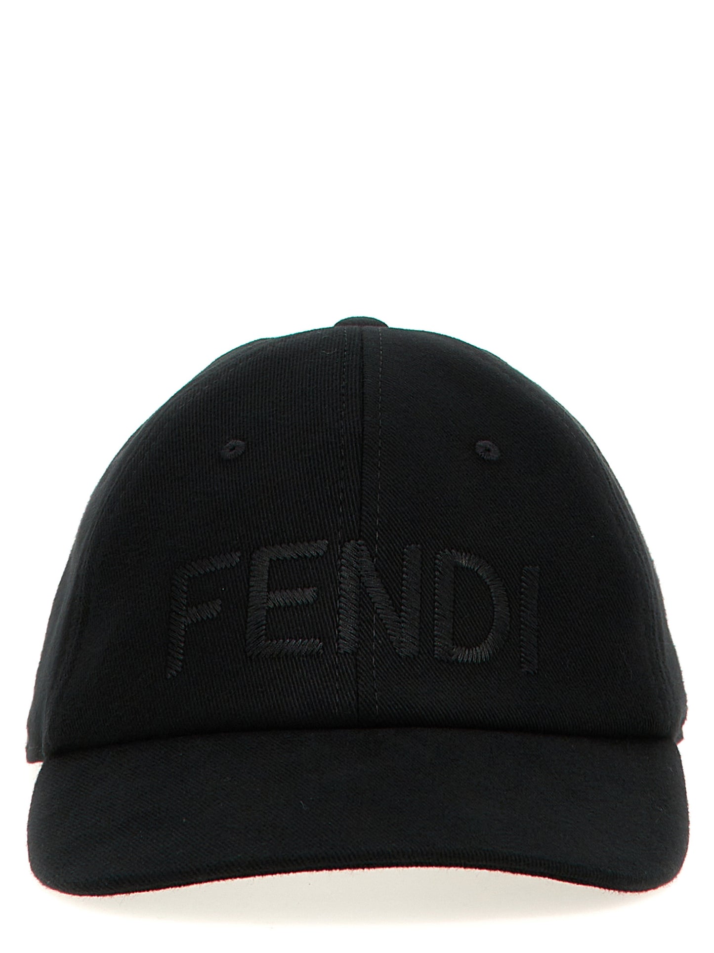Gorra Fendi de algodón negra (gorra de béisbol)