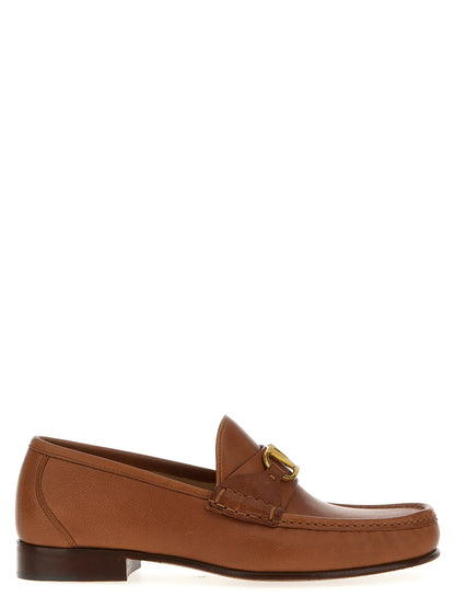 Mocassins sans lacets Valentino Garavani en cuir marron