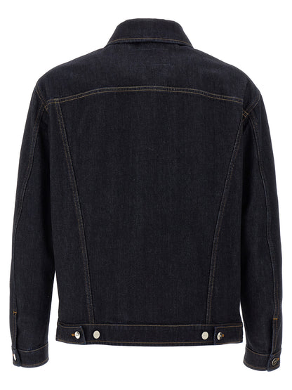 Chaqueta Vaquera De Denim De Algodón En Color Azul Fendi