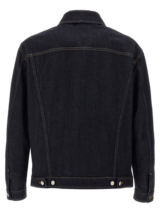 Chaqueta Vaquera De Denim De Algodón En Color Azul Fendi