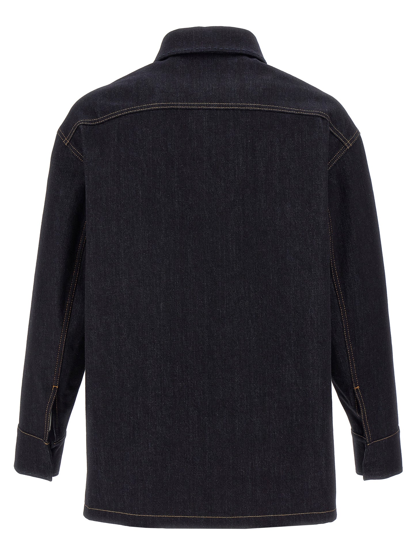 Chaqueta de mezclilla Fendi de algodón azul