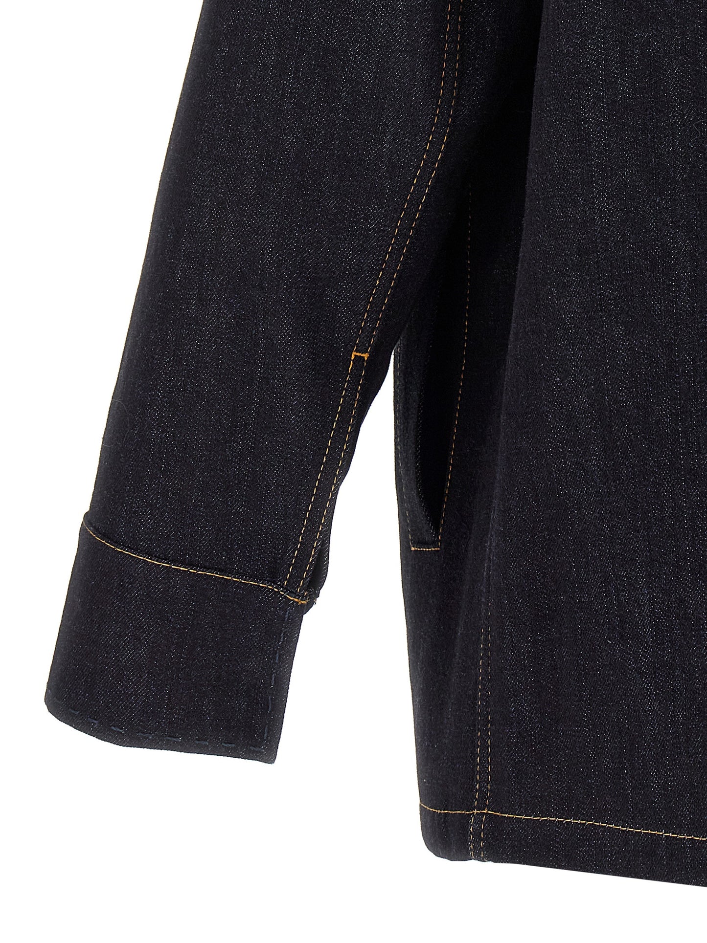 Chaqueta de mezclilla Fendi de algodón azul