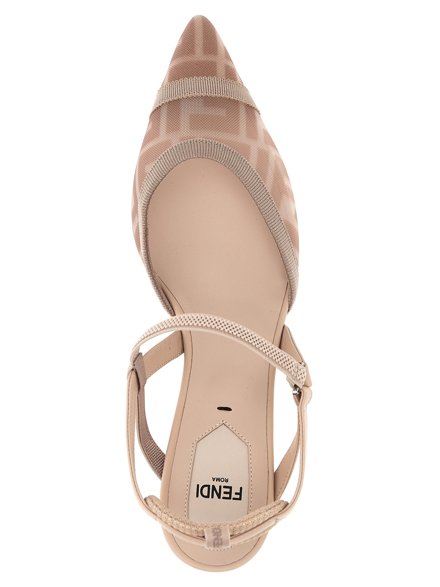 Zapatos de tacón medio Fendi de poliamida multicolor