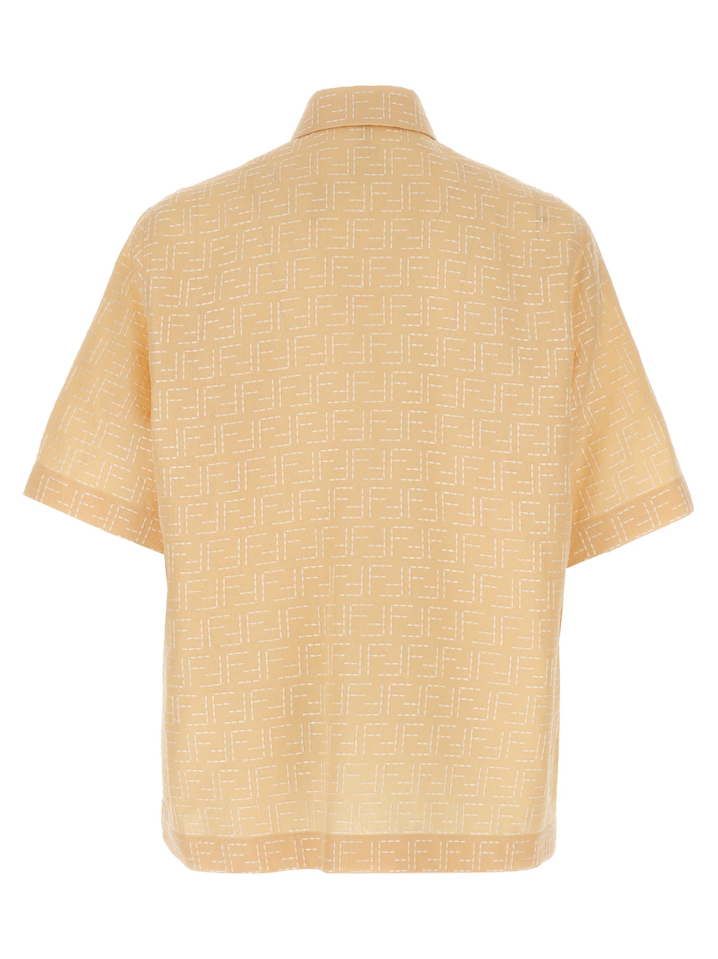 Blusa Fendi de lino beige