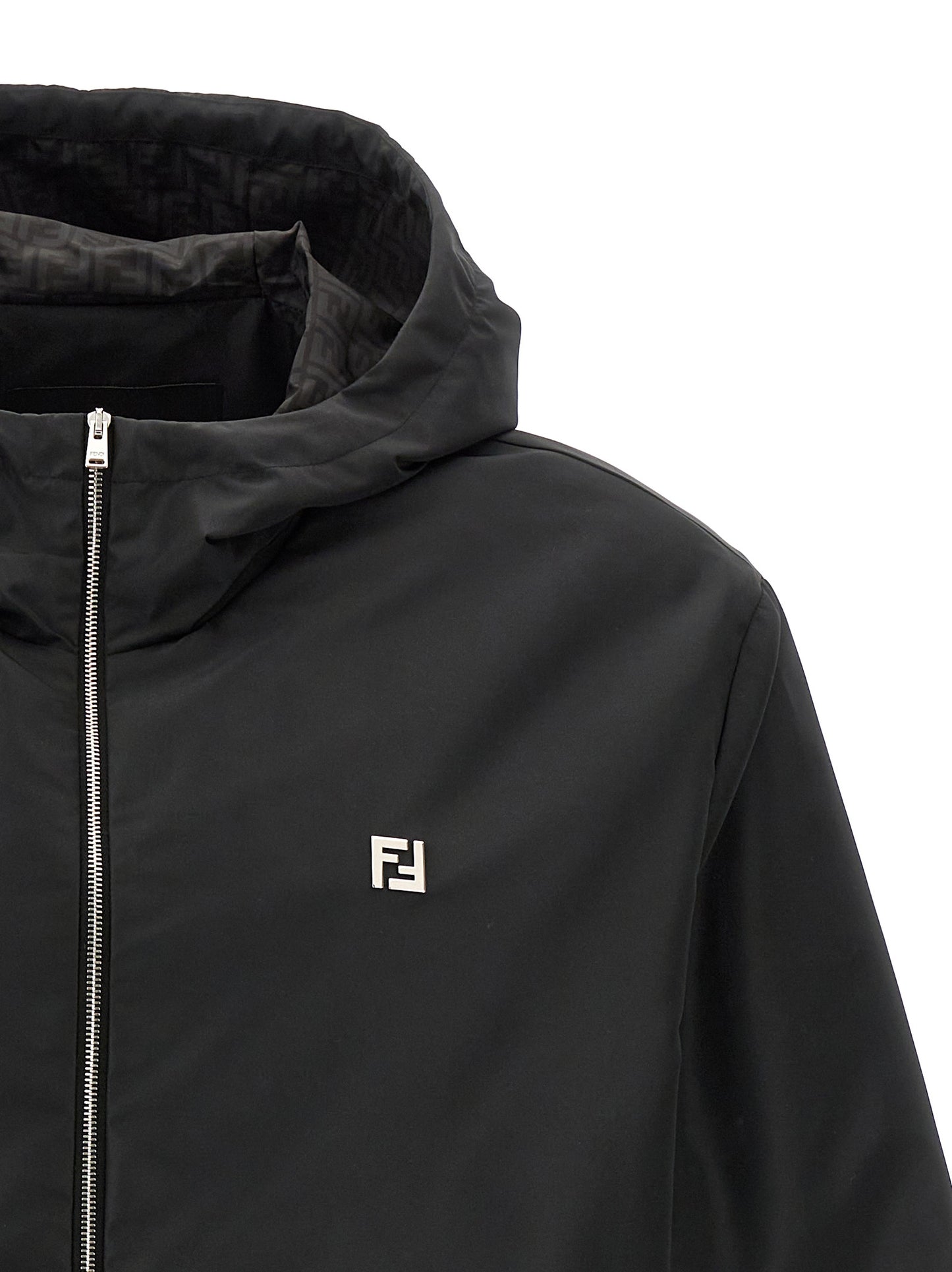 Chaqueta Fendi de poliéster negro