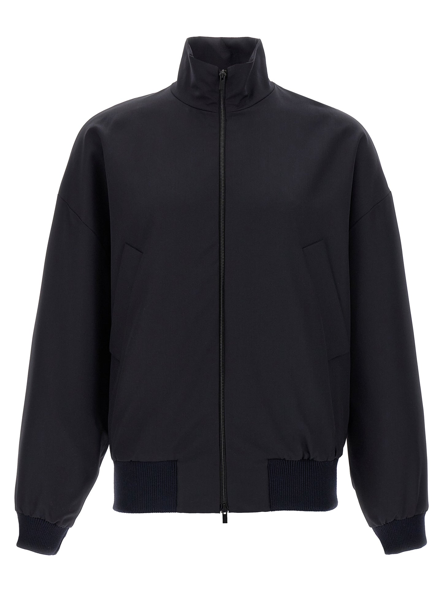 Chaqueta larga Fear Of God de lana virgen azul