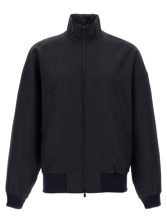 Chaqueta larga Fear Of God de lana virgen azul