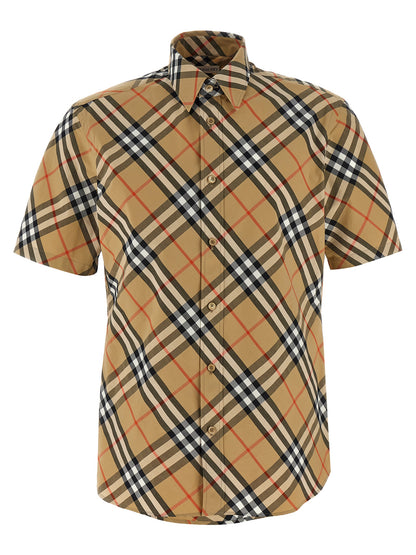 Blusa Burberry De Algodón Beige Mujer Corte Regular