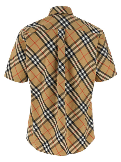 Blusa Burberry De Algodón Beige Mujer Corte Regular