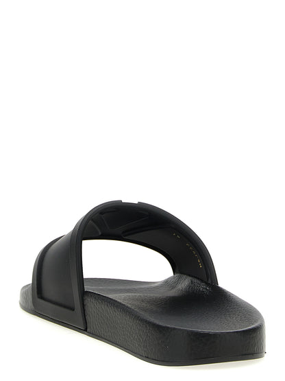 Valentino Garavani Coolside Black Plastic Sandals
