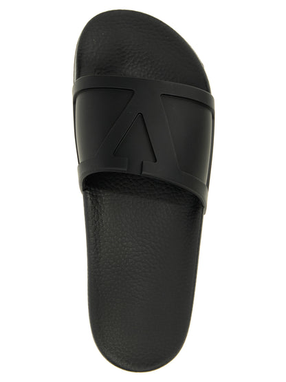 Valentino Garavani Coolside Black Plastic Sandals