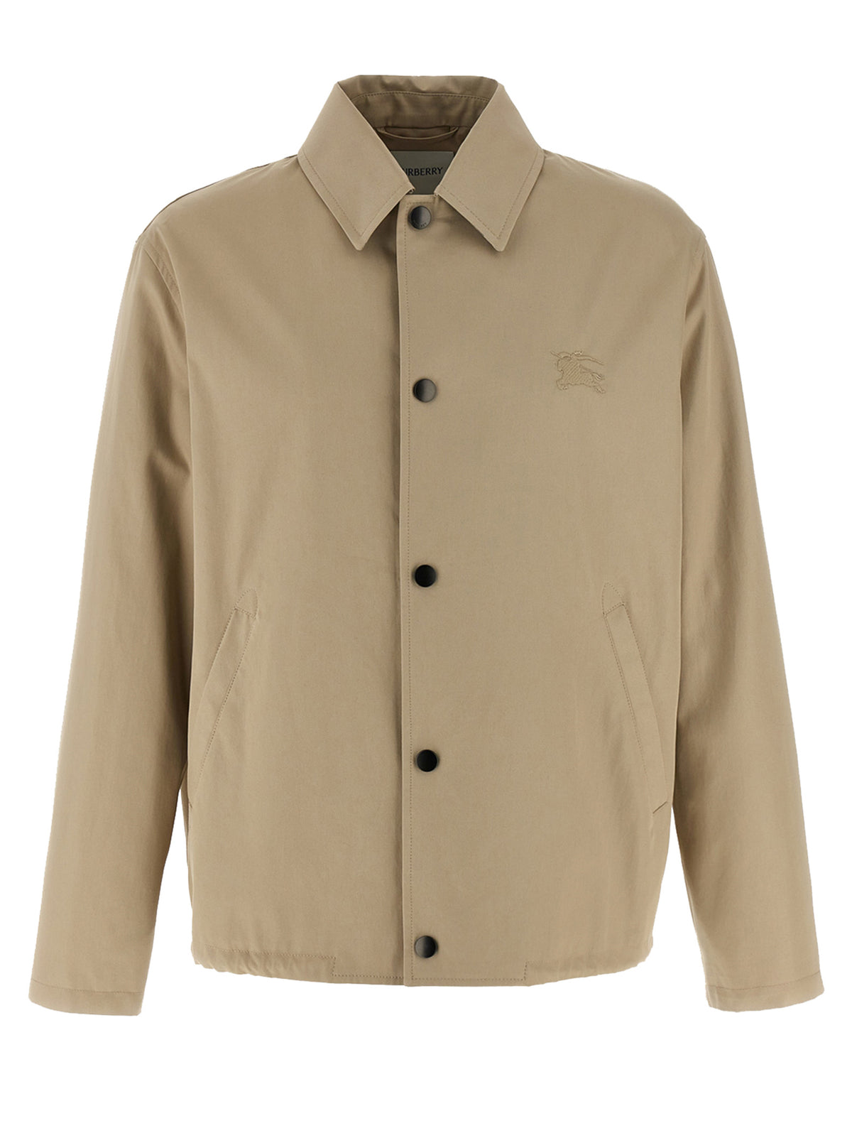 Chaqueta Burberry De Algodón Beige De Largo Completo