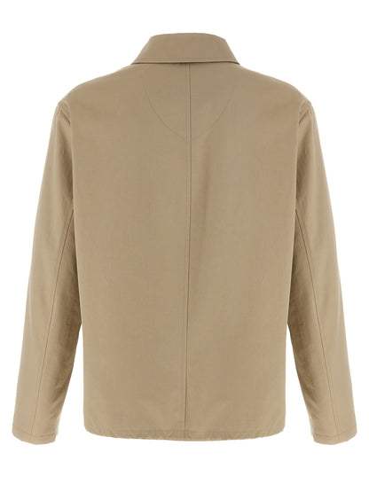 Chaqueta Burberry De Algodón Beige De Largo Completo