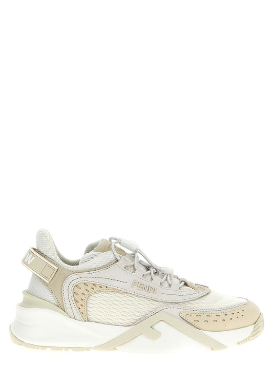 Zapatillas deportivas de poliéster blanco Fendi