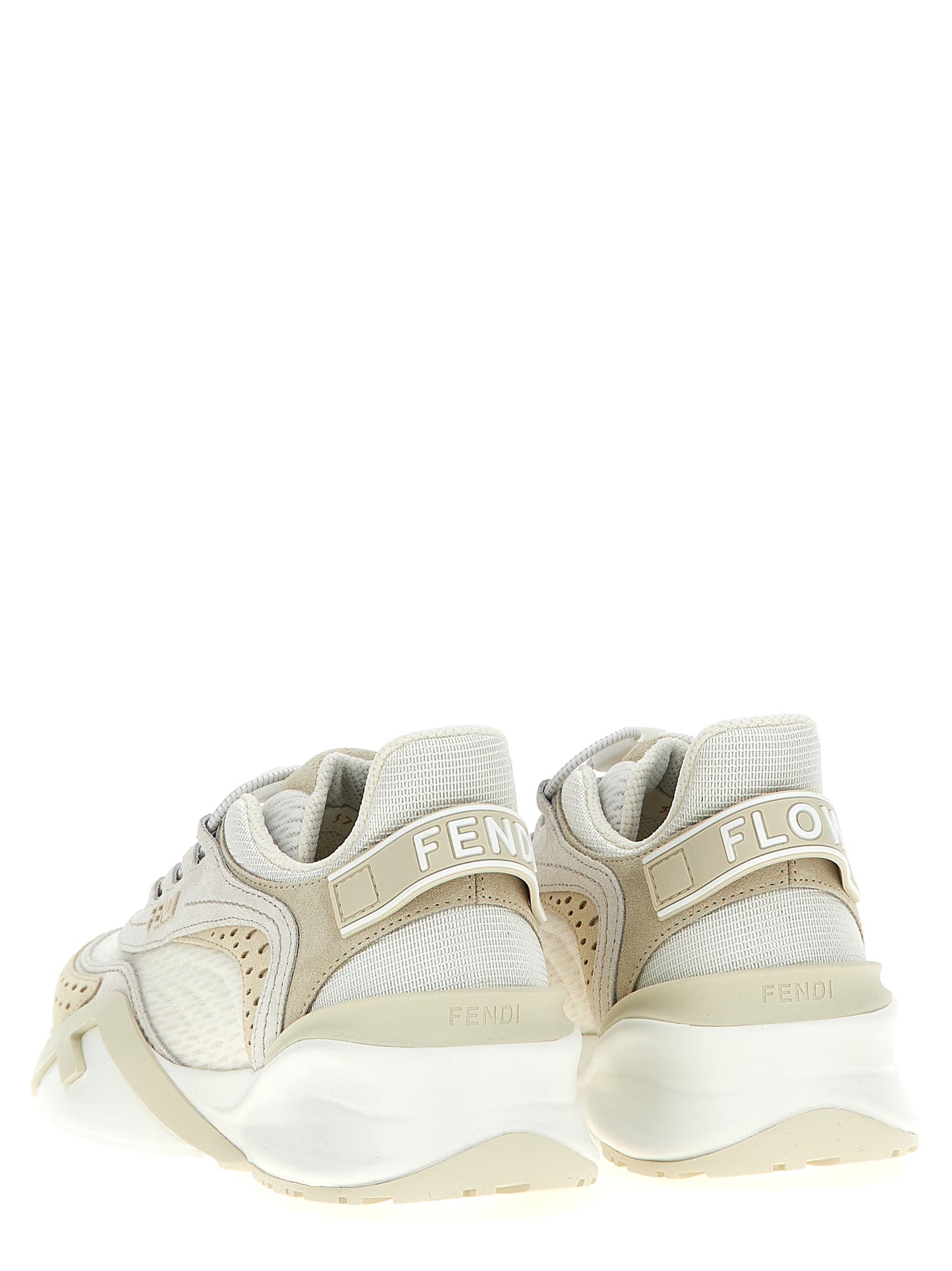 Zapatillas deportivas de poliéster blanco Fendi