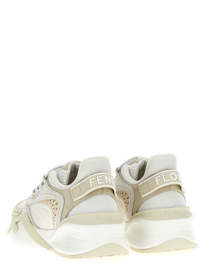 Zapatillas deportivas de poliéster blanco Fendi
