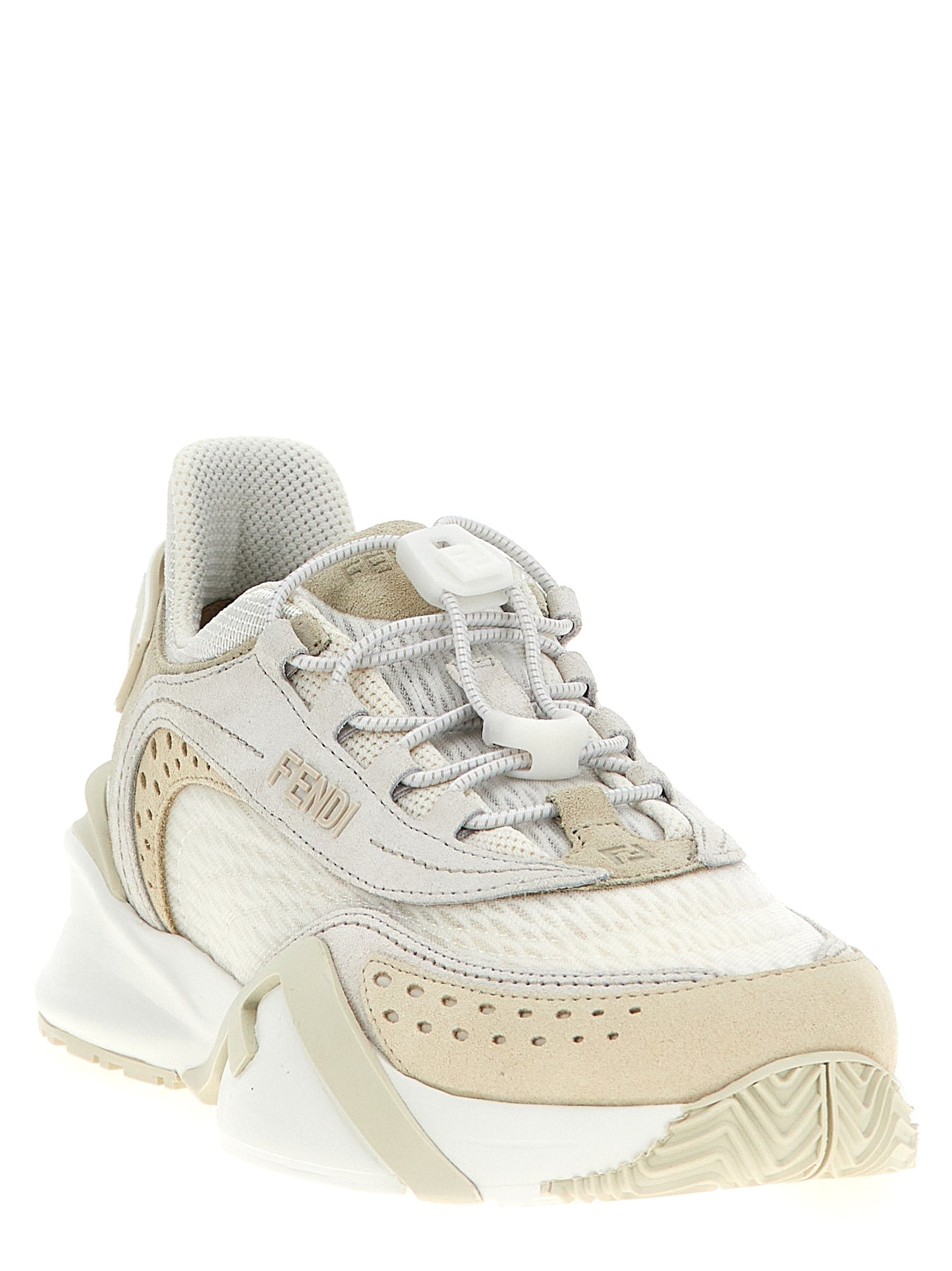 Zapatillas deportivas de poliéster blanco Fendi