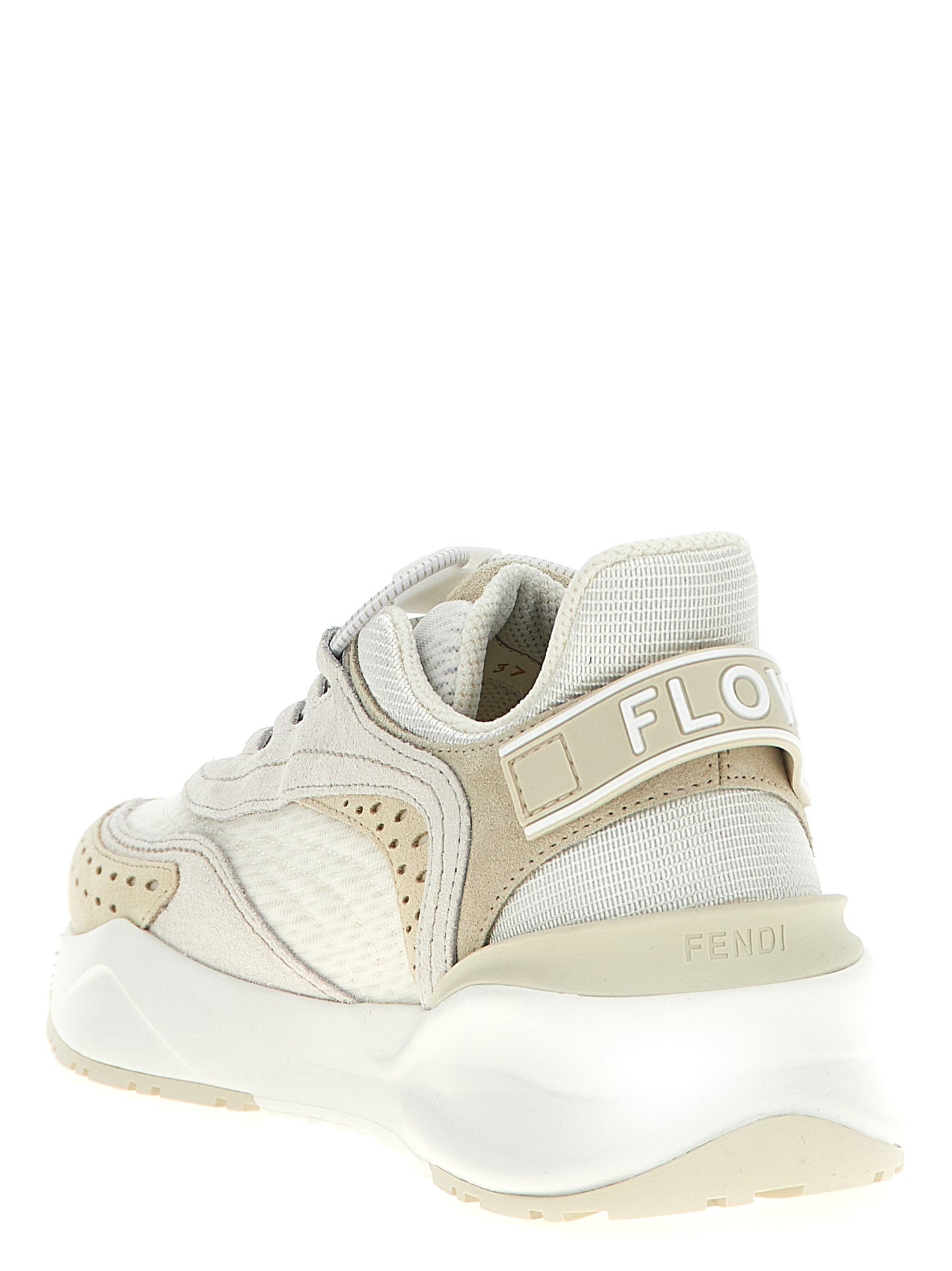 Zapatillas deportivas de poliéster blanco Fendi