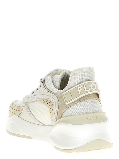 Zapatillas deportivas de poliéster blanco Fendi