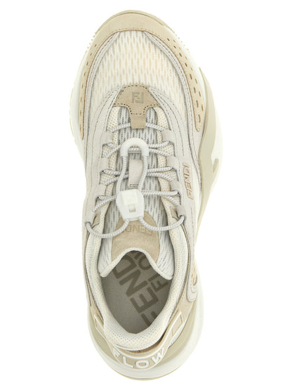 Zapatillas deportivas de poliéster blanco Fendi