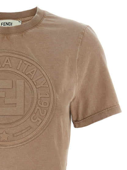 Camiseta Fendi de algodón marrón