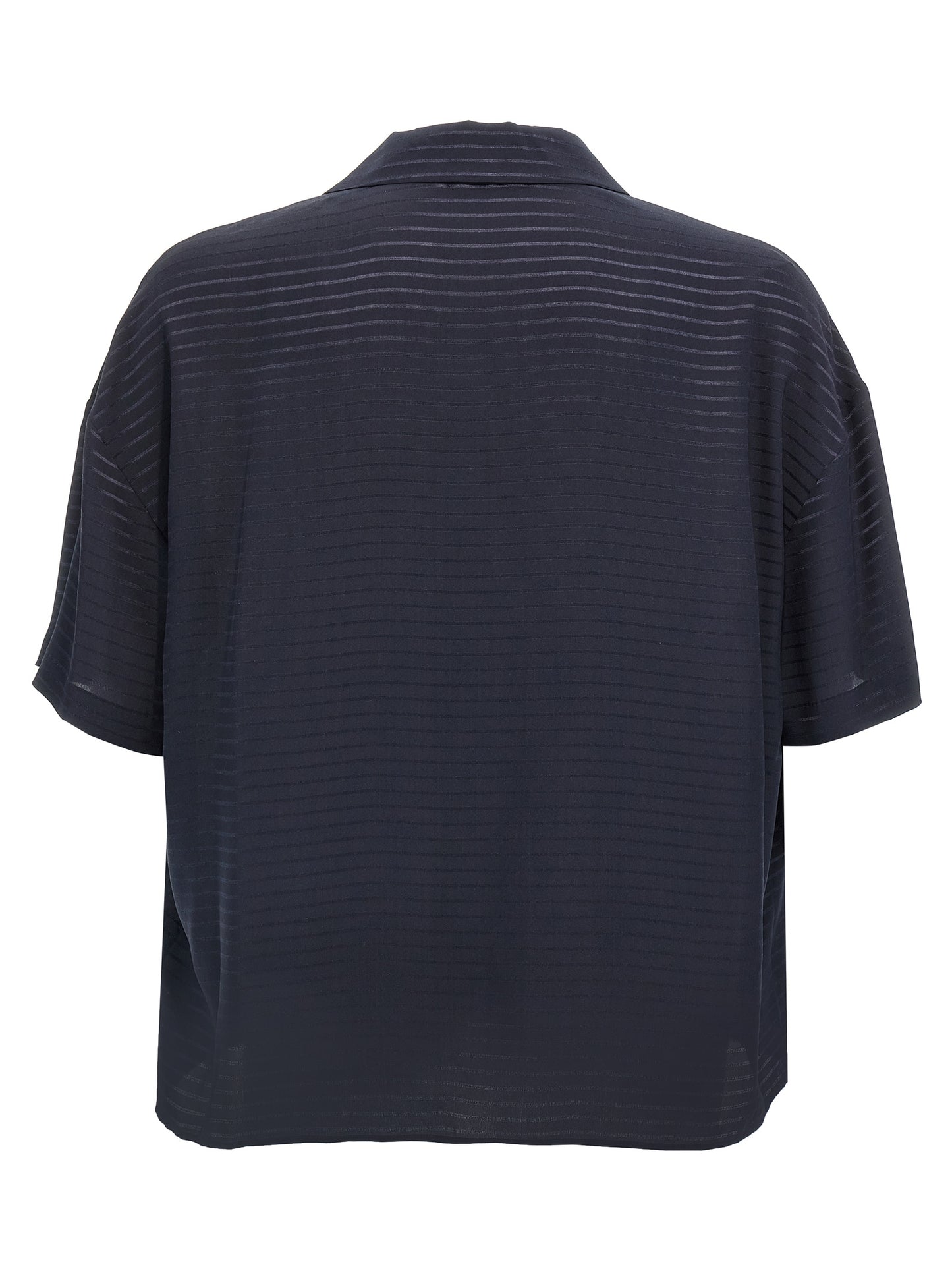 Chemise polo en soie bleue Saint Laurent Vêtement de luxe