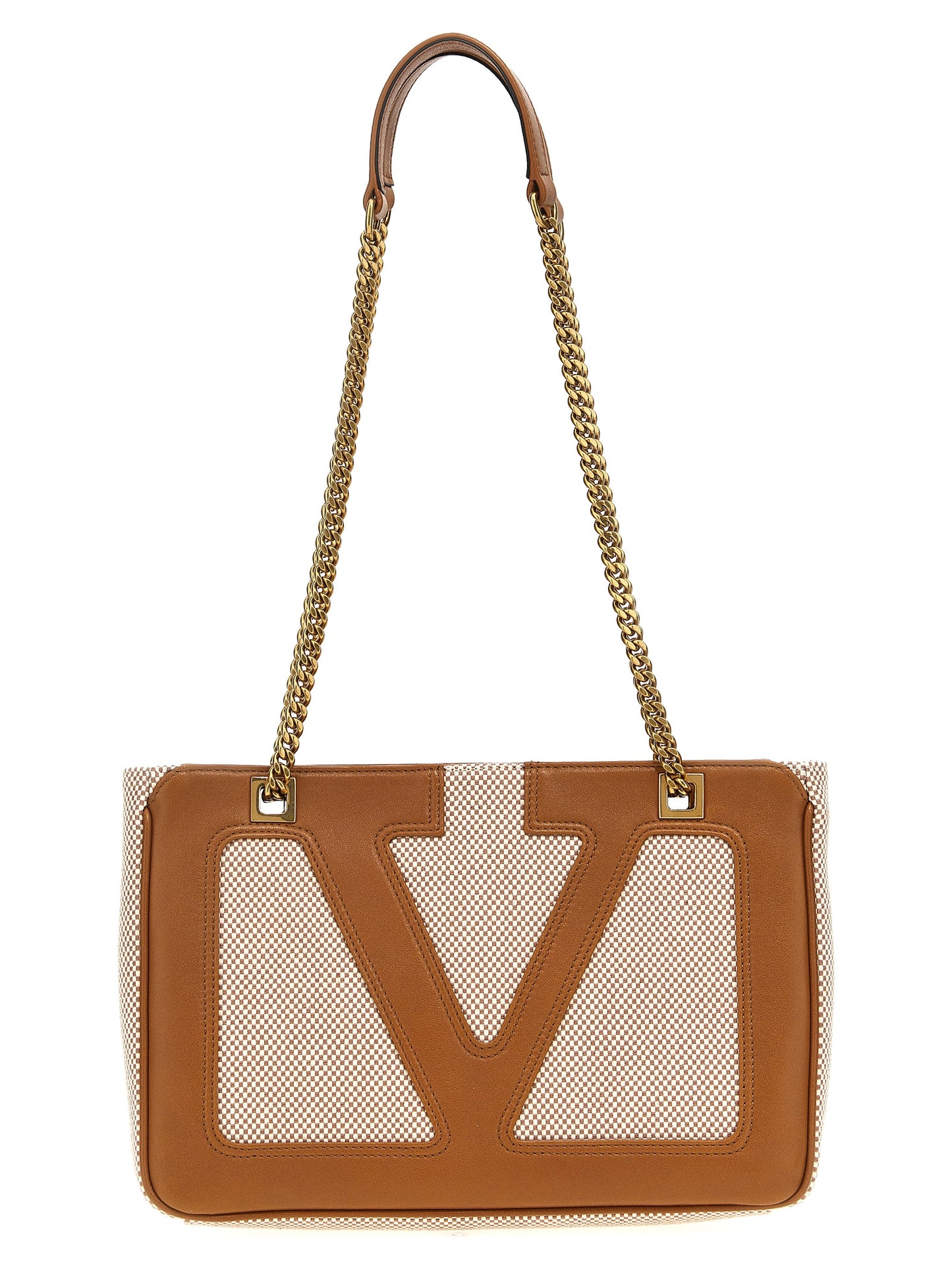 Valentino Garavani Natural Beige Cotton Tote Bag