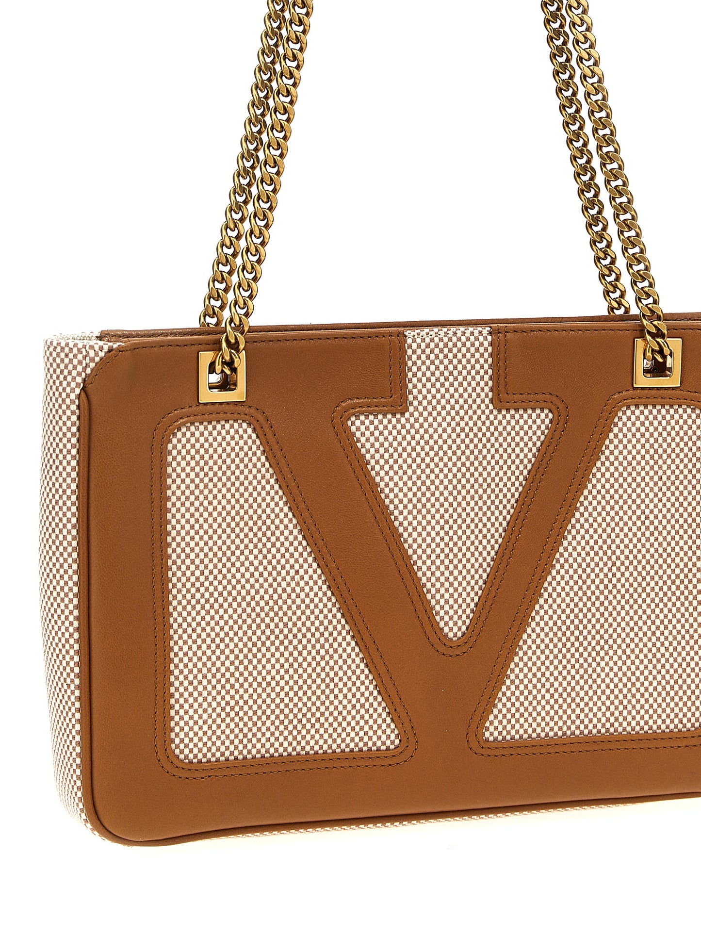 Valentino Garavani Natural Beige Cotton Tote Bag