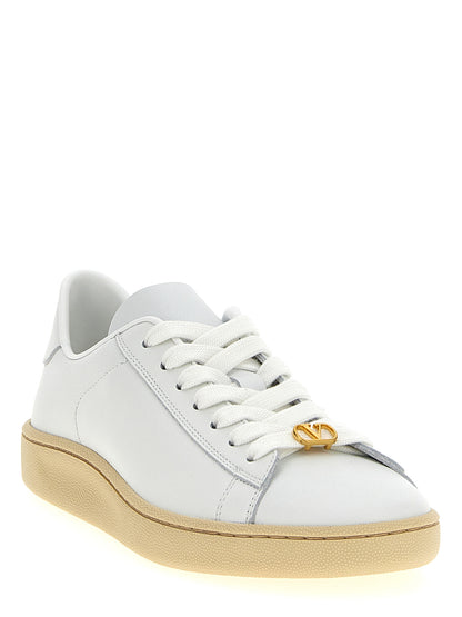 Zapatillas Bajas Valentino Garavani de Piel de Becerro Blancas