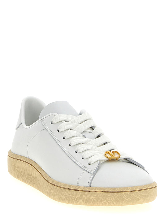 Zapatillas Bajas Valentino Garavani de Piel de Becerro Blancas