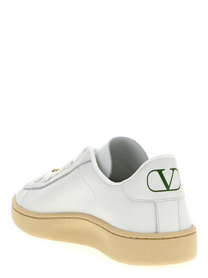 Zapatillas Bajas Valentino Garavani de Piel de Becerro Blancas