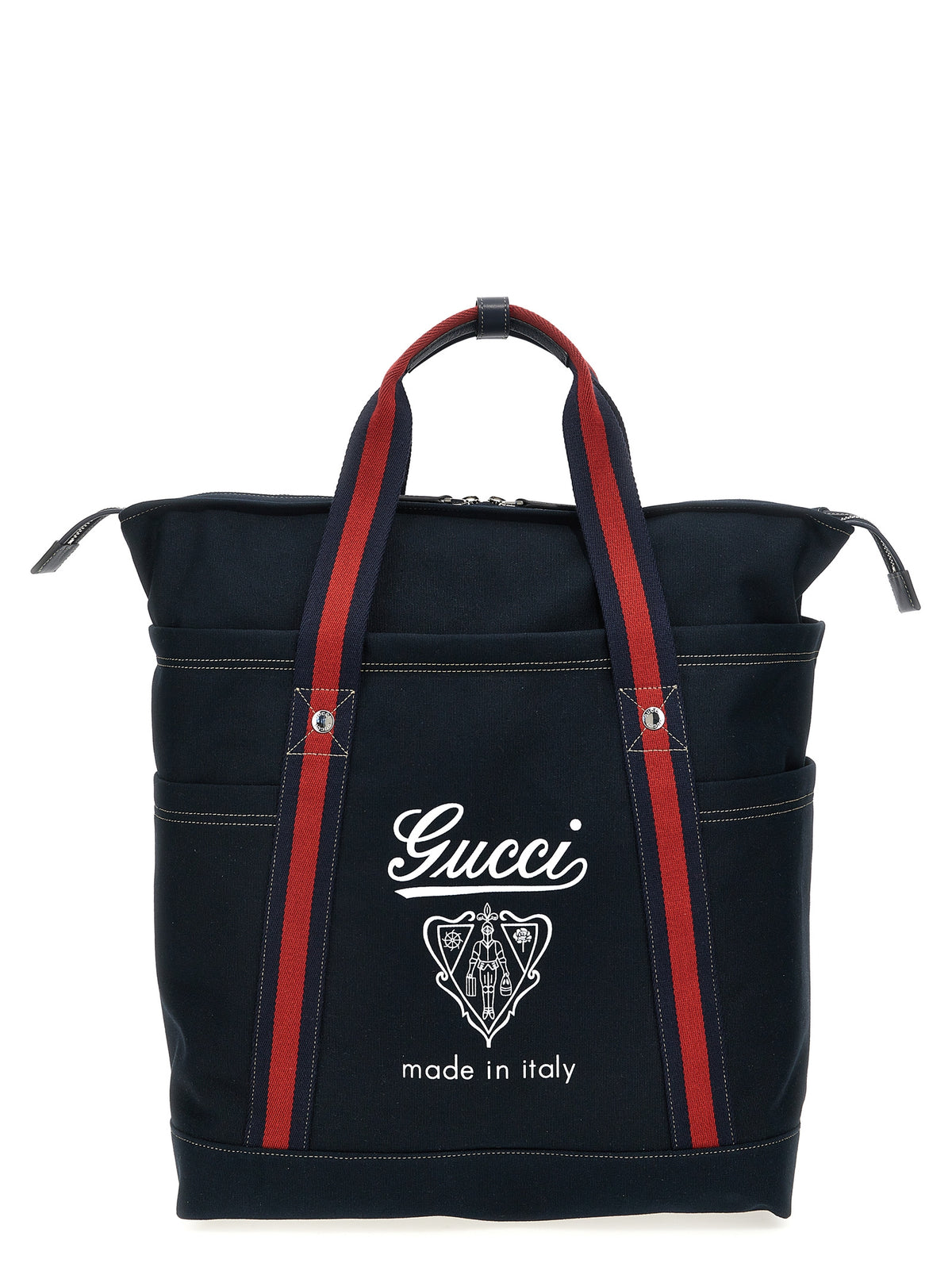Gucci Sac cabas en coton bleu - Grande capacité